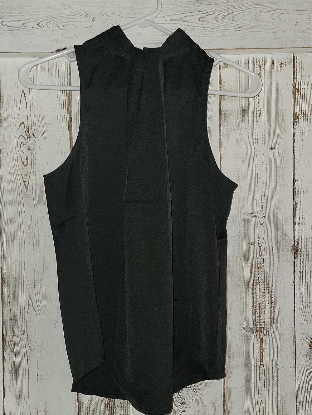 NWT Express Sleeveless Black High-Neck Blouse (S)